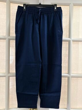 J. Crew Navy Cropped Drawstring Pants